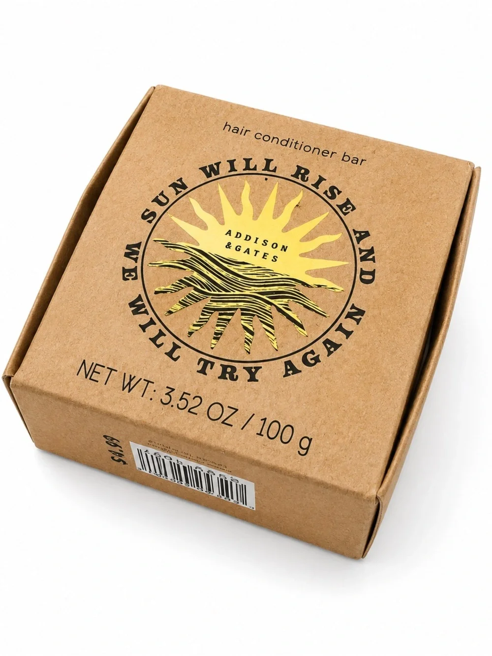 Sun Rise Hair Conditioner Bar in Brown Kraft Box